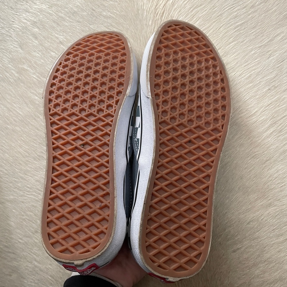 Vans gray and White Checkerboard Sneakers - Picture 2 of 5